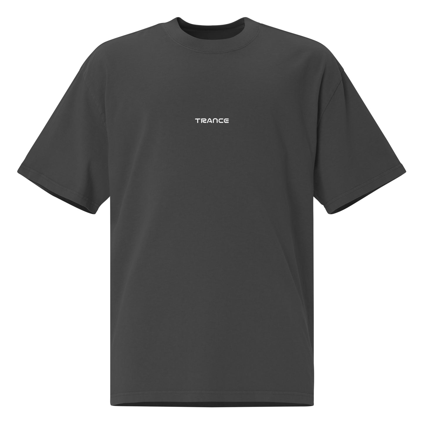 Techno Oversized faded T-Shirt - Trance (Front-Backprint)