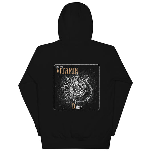 Techno Hoodie Unisex - Vitamin Dance schwarz