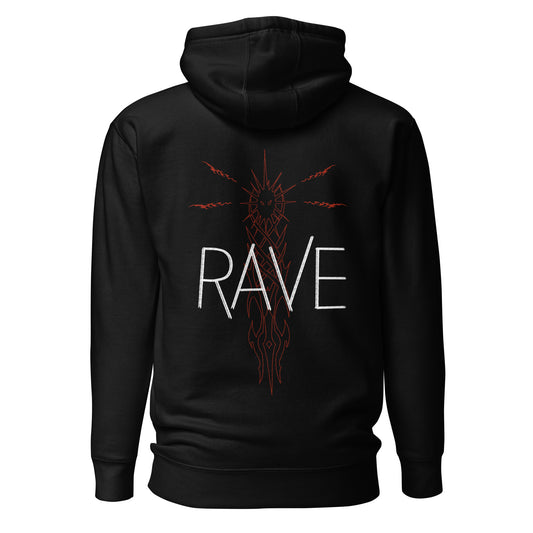 Rave Hoodie Unisex - Rave Tribal (Backprint)