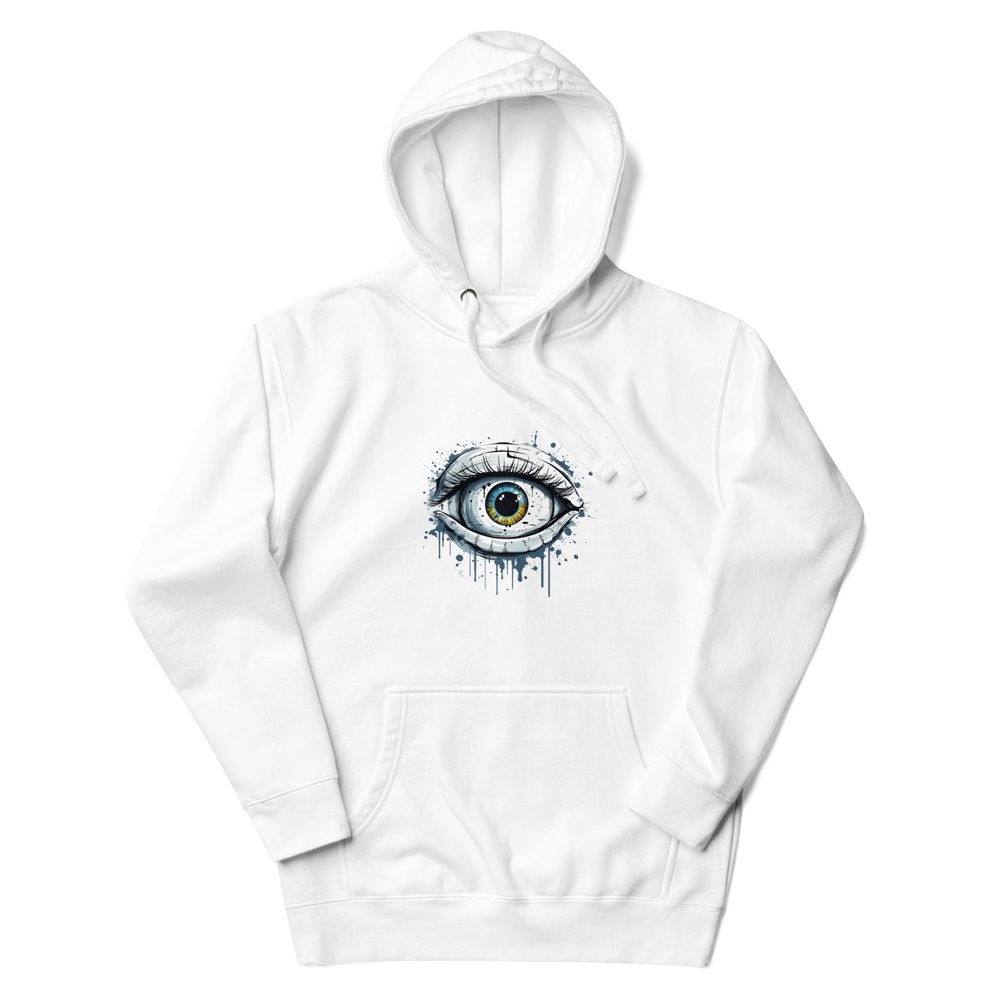 Techno Hoodie Unisex - Blue Cyberpunk Eye